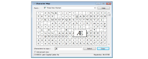 Character Map ကို အသံုးျပဳျခင္း 