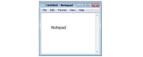 Notepad ကို အသံုးျပဳျခင္း 